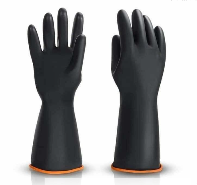 Black Rubber Gloves